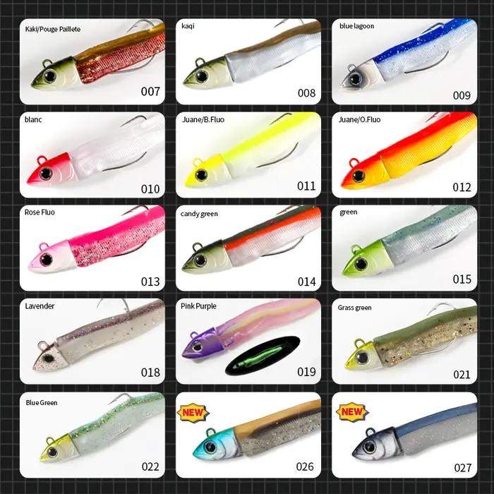 Hunthouse Barre de pêche T. Leurre méné 7g/12g/25g/40g/60g/90g/120g tête de JIgging appât en Silicon