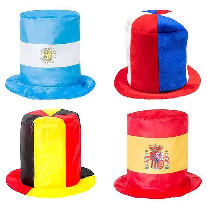Chapeau de drapeau de l'équipe nationale des événements de football mondial