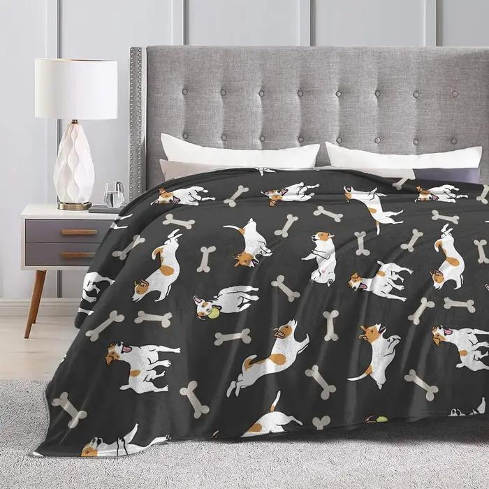 Jack Russell Terrier chien mignon Animal couverture qualité Super chaud jeter