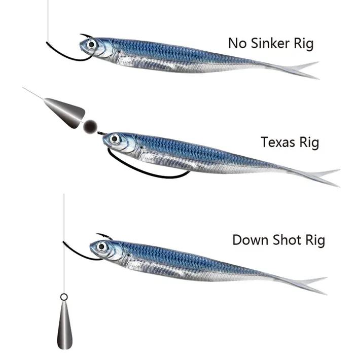THKFISH 5/6 pièces appâts souples de pêche 100mm 75mm leurres de pêche en plastique souple leurre ar