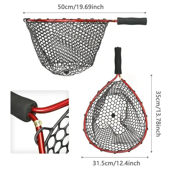 Filets de pêche portables en alliage d'aluminium ultraléger