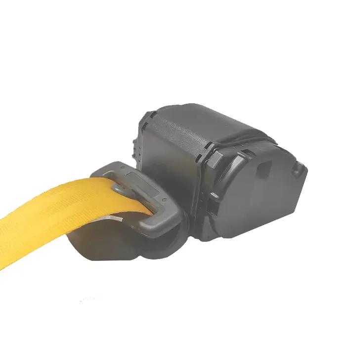 Sangles de ceinture de sécurité rétractables réglables à 3 points, rouge, jaune, bleu, verrouillage