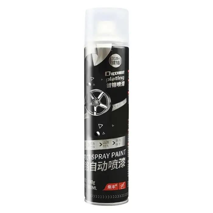 Spray de placage chromé pour voiture et décoration intérieure brillante et durable pour la maison et les projets de bricolage
