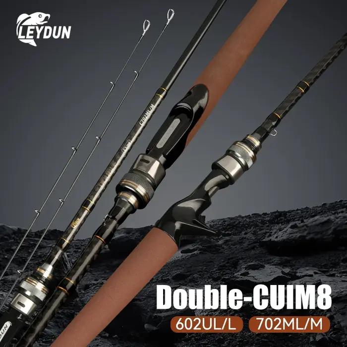 Canne à pêche ultralégère LEYDUN 1.8m 2.1m - Action rapide carbone spinning jigging voyage feeder