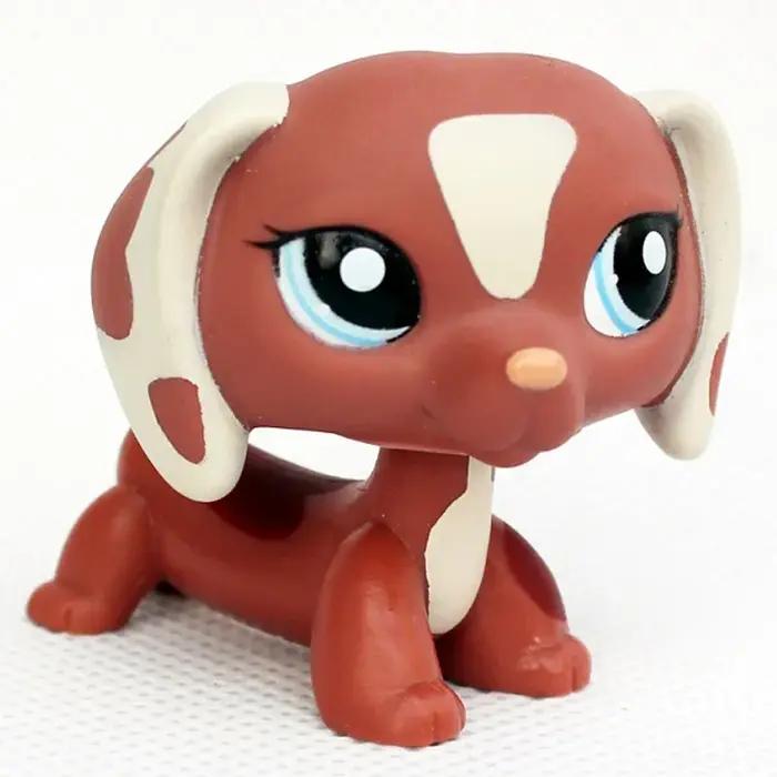 Jouets lps pour animaux de compagnie, Collection de chiens rares, mignon DACHSHUND, ancienne génération originale 3, figurine animale, cadeaux de noël pour enfants