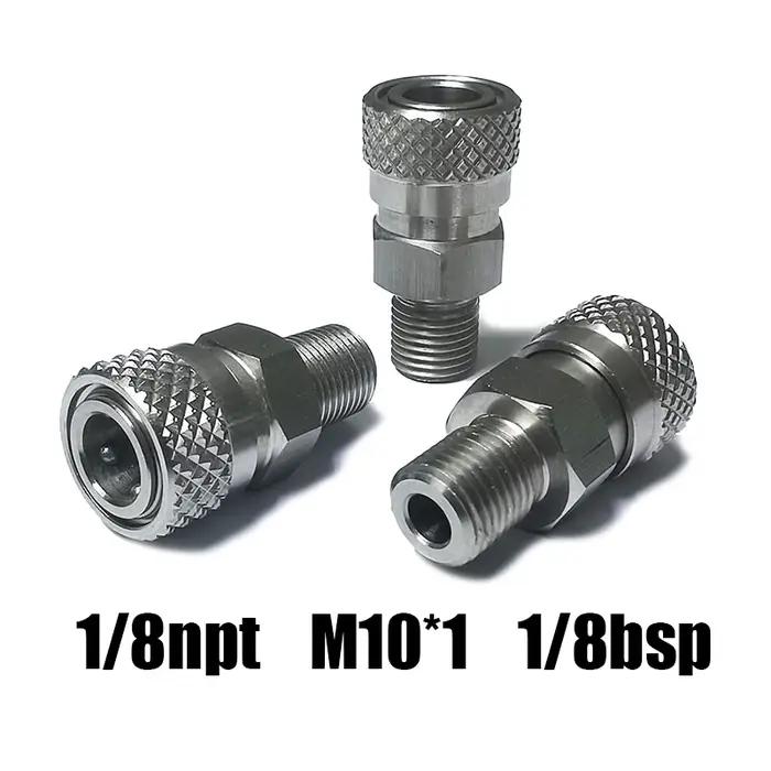 HPA Air-Adaptateur mâle et femelle à déconnexion rapide, 8mm, remplissage continents, haute pression