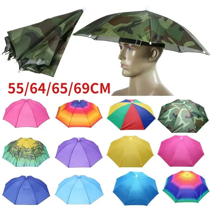 Casquette de pêche pliable mains libres chapeau parapluie protection solaire réglable vêtement de sauna sports de plein air occassions spéciales adultes enfants