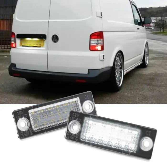 Éclairage de plaque d'immatriculation LED Canbus, 2 pièces, pour VW Transporter T5 T6 2003 – 2020 Ca