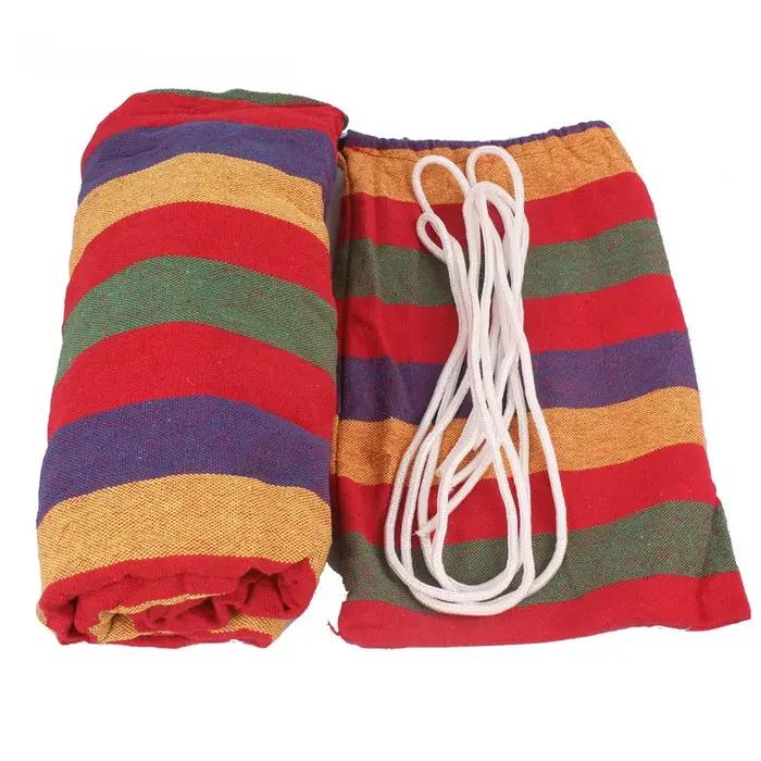 Hamac Portable en toile épaisse, lit-balançoire d'intérieur, chambre à coucher, maison, voyage, Camp