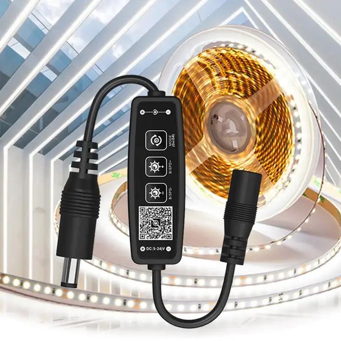 DC5-24V 5050 2835 variateur de contrôleur LED couleur unique pour bouton d'application Bluetooth tél