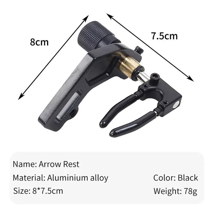 Accessoire de tir à l'arc repose-flèches métal pour archers droitiers chasse compétition et tir de loisir