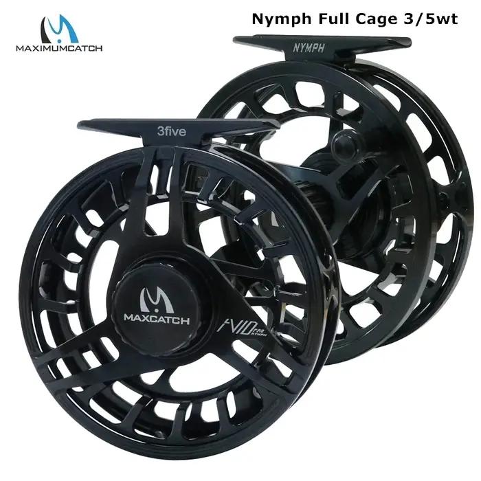 Maximumcatch AVID PRO nymphe 3/5wt moulinet de pêche à la mouche avec corps plein cadre Super grand