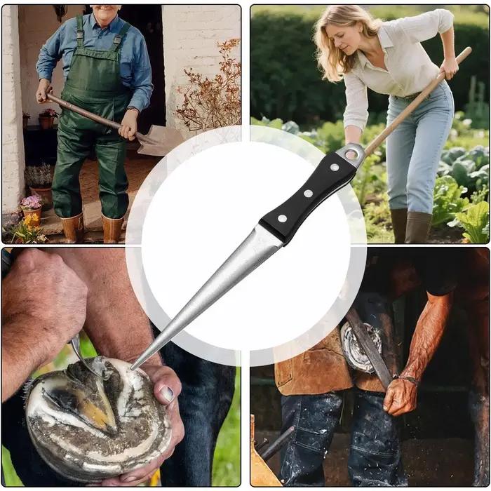 Aiguiseur de sabots de cheval, bâton de rodage pour ferrage, tige de rodage pour ferrage, pour jardin, camping, ferme, champ, pelouse, extérieur, ranch, remise