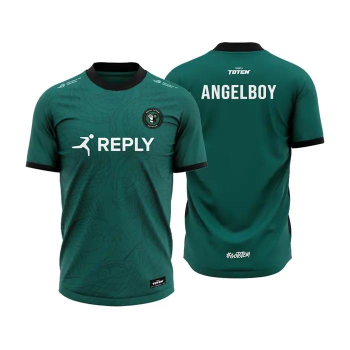 Maillot d'entraînement pour Esports homme, T-shirt personnalisé Club Totem, haut respirant et surdimensionné pour fans et joueurs