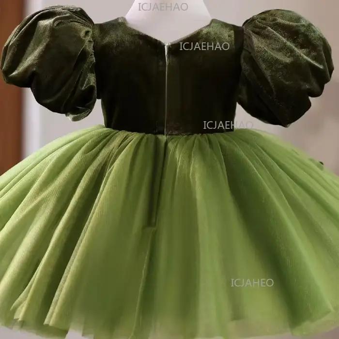 Robe de princesse TutuKids pour enfants, nouvelle jupe à manches bouffantes, robe de soirée élégante