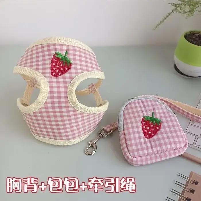 Ensemble laisse et harnais pour chien, laisse de traction pour chien, laisse de promenade pour chien, laisse pour petit chien, laisse pour chat, harnais de poitrion pour chat, collier, sac de transpor