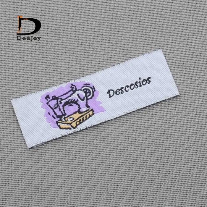 Étiquettes de vêtements de marque personnalisée brodées en coton polyester pour chaussures vêtements sacs avec logo privé lavable écologique pour occasions spéciales