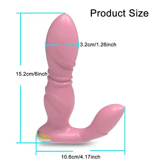 Gode de poussée télécommandé sans fil pour femme, vibromasseur portable, point G, stimulateur de cli