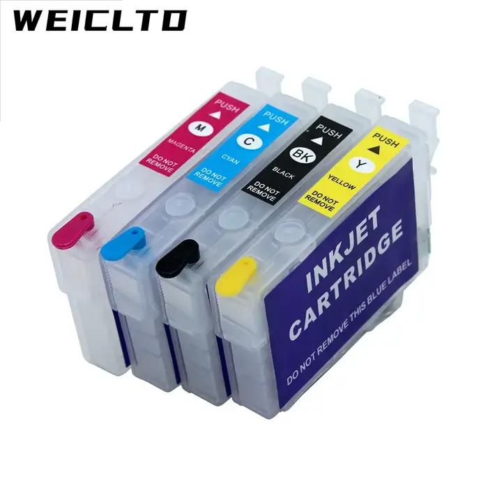 Cartouche d'encre de recharge 502XL 29XL 18XL 220 16XL 603XL 604XL 503XL 212XL, sans puce, pour imprimantes Epson XP 2200 2205 3200 3205, 4 pièces
