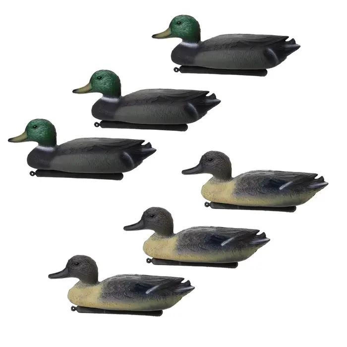 6 leurres flottants canards 3D avec quille pour chasse pêche accessoires extérieur appâts réalistes