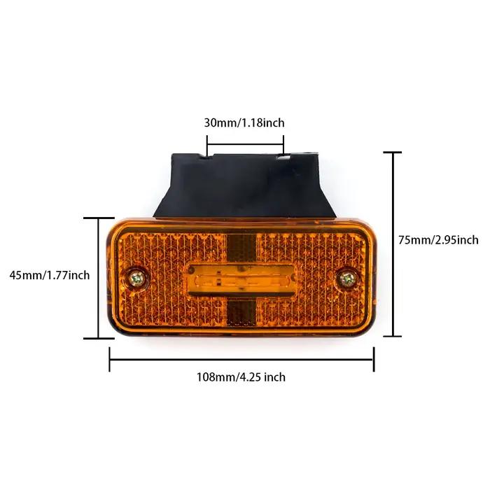 10/8/6/4 pièces 12V 24V feu de position latéral LED feux externes de voiture feu arrière d'avertisse