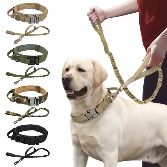Collier de bain militaire pour animaux de compagnie avec poignée