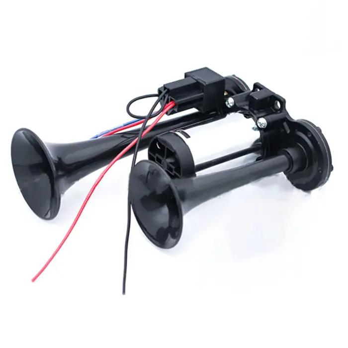 Kit de Cornes Super Fortes Universelles Double Trompette Pour Voitures Motos Camions Trains Bateaux Occasions Spéciales