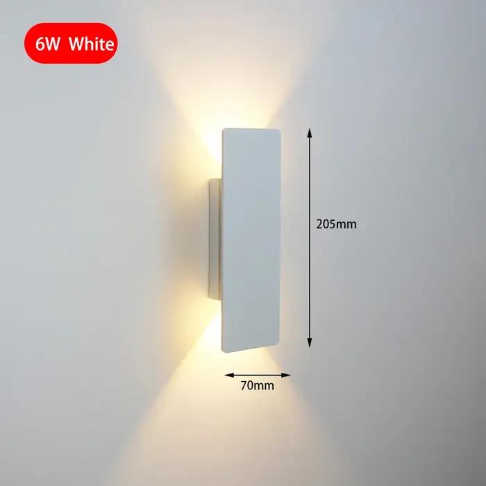 Moderne Simple 6W LED applique intérieure chambre salon éclairage à la maison allée couloir décoration aluminium appliqu