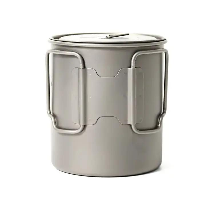 TOAKS Titanium Pot POT-750, tasse d'extérieur ultralégère avec couvercle et poignée pliable, ustensi