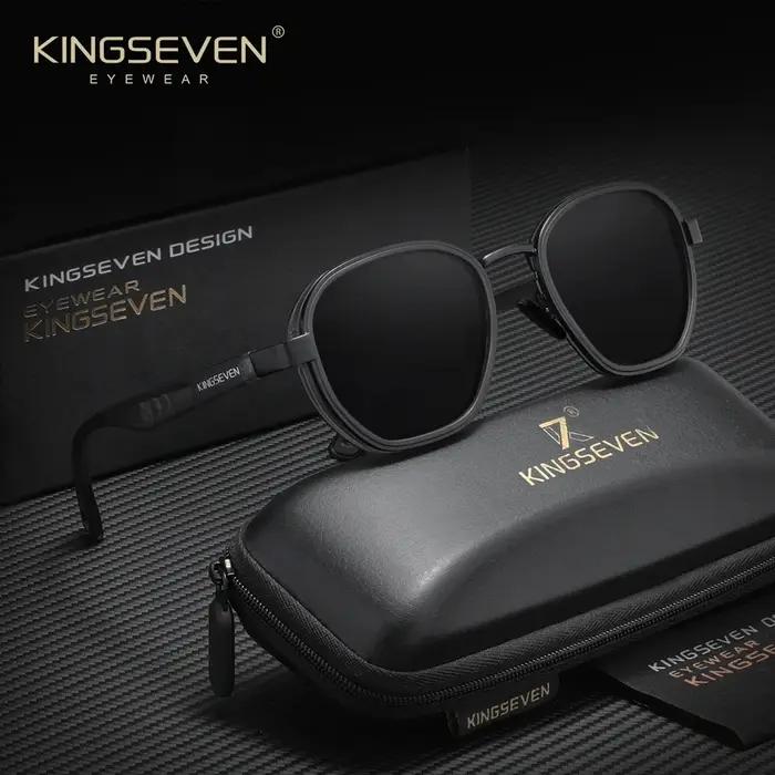KINGSEVEN Lunettes de soleil polarisées tendance pour hommes et femmes