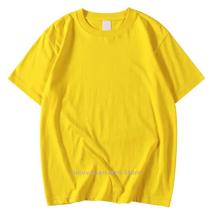 T-shirt homme en coton 100% surdimensionné, décontracté, respirant, avec col rond et manches courtes pour homme, disponible en 14 couleurs différentes pour toutes les occasions de la vie quotidienne