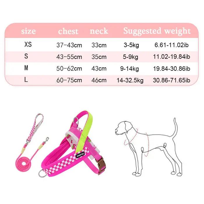 Harnais pour chien léger et doux de style selle