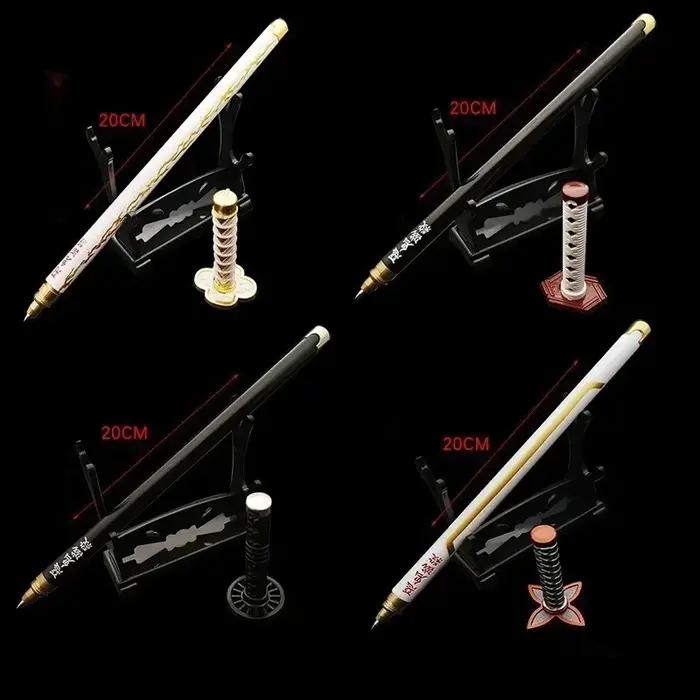 Stylo à bille en alliage Mitsuri Shinobu Tanjiro, 20cm, taille réelle, accessoires de personnages d'