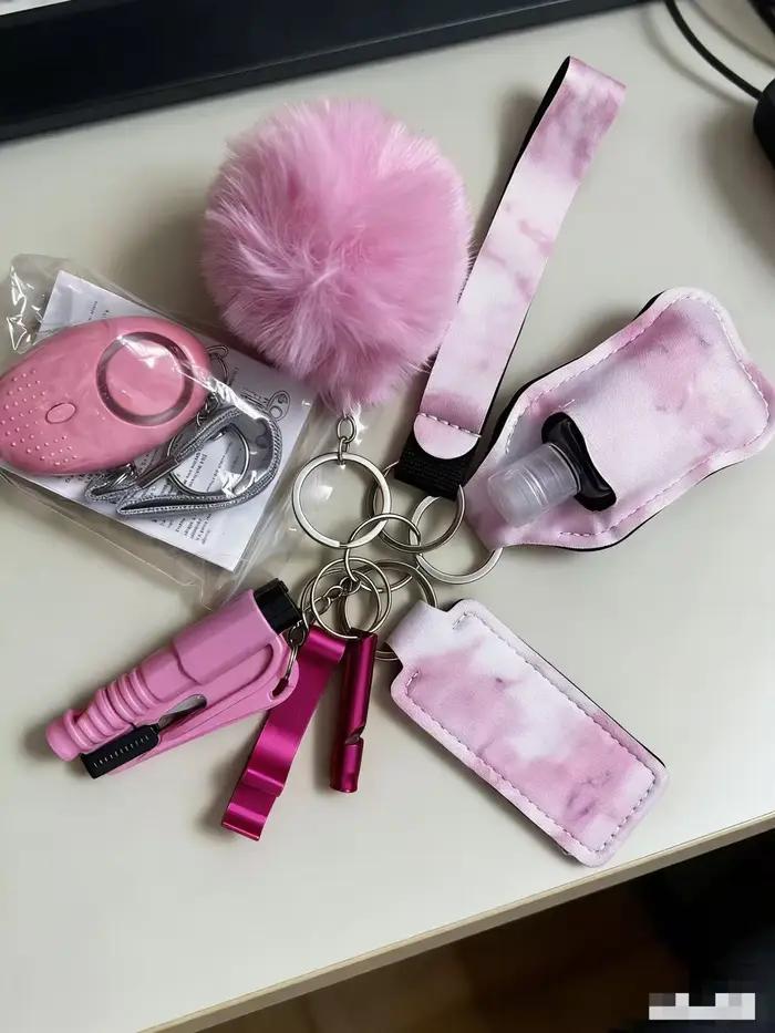 Ensemble complet de porte-clés de sécurité pour la défense personnelle