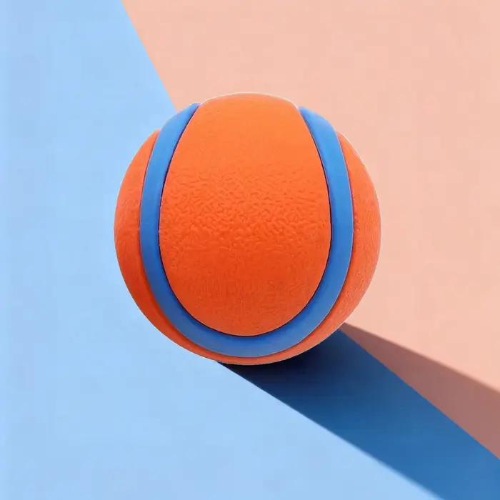 Jouet interactif de balle gonflable en caoutchouc pour chien, pour l'entraînement et soulager l'ennui, jouet à mâcher pour nettoyer les dents, jouets pour animaux de compagnie pour tous les chiens