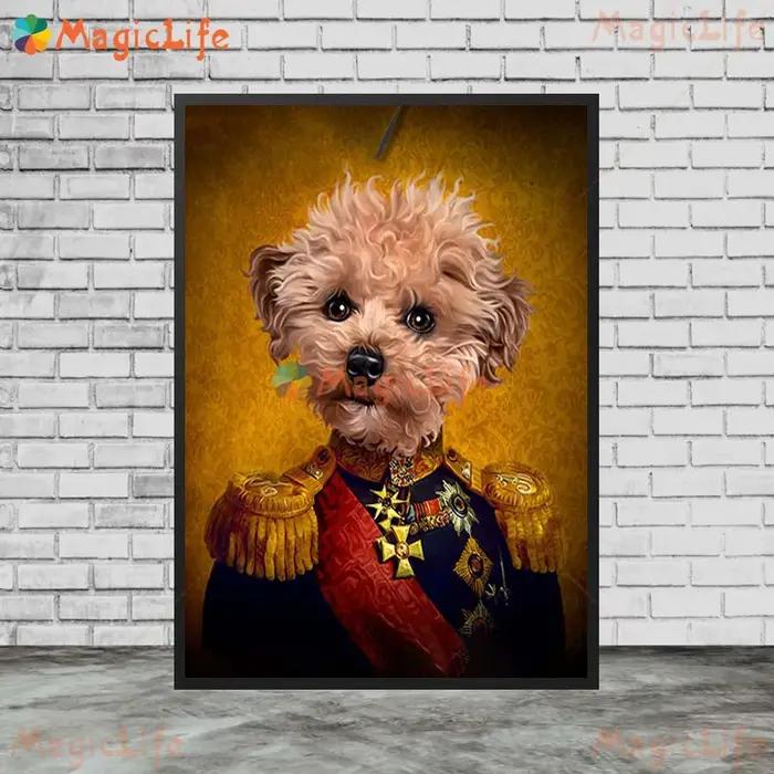 Affiches murales de portrait d'animaux royaux