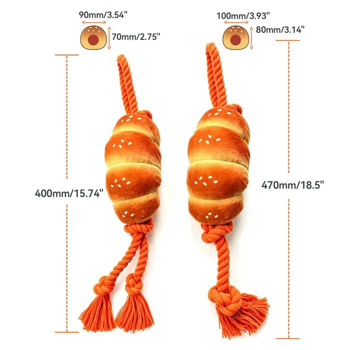 Jouet en forme de saucisse pour animaux de compagnie, jouet à mâcher durable et sonore pour chiens, résistant à l'eau et adapté aux jeux interactifs et de loisirs