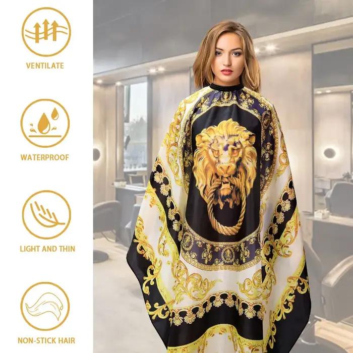 Coiffure professionnelle coiffeur tissu Lion motif robe barbier imperméable