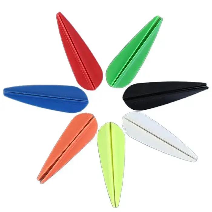 50 pcs/lot aubes de flèche en caoutchouc 2/2.5/3/4/5 pouces aubes de Fletch en plastique plumes de t