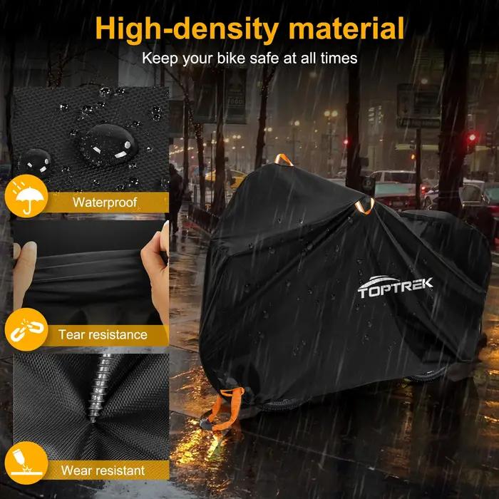 Toptrek housse de vélo 210D haute qualité protecteur de vélo polyvalent pluie neige poussière étanch