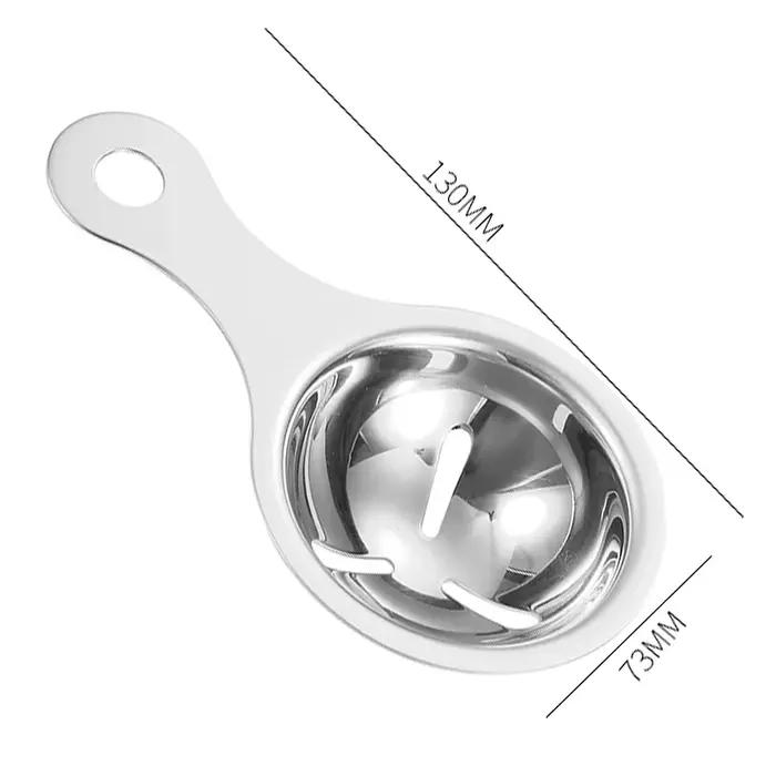 Outils de séparation de blanc d'œuf en acier inoxydable