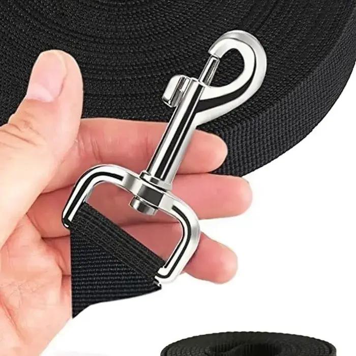 Laisse pour chien extra longue en nylon, durable, pour l'entraînement au rappel, longueur extensible, anti-emmêlement, robuste, pour l'extérieur