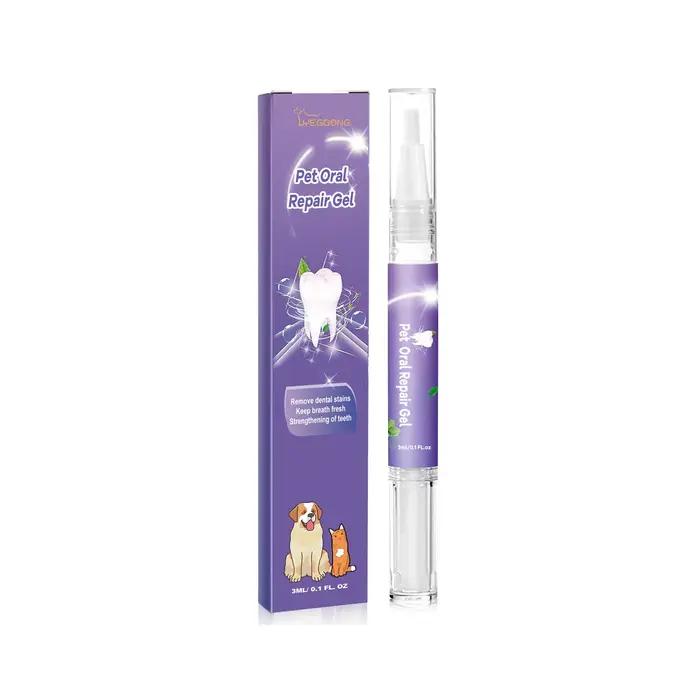 Gel de soin dentaire pour animaux de compagnie, 3ml, stylo de nettoyage des dents pour chiens et cha