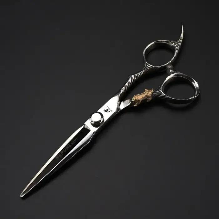 Nepurlson 6 pouces 440C acier inoxydable professionnel ciseaux à cheveux barbier coupe ciseaux ensem