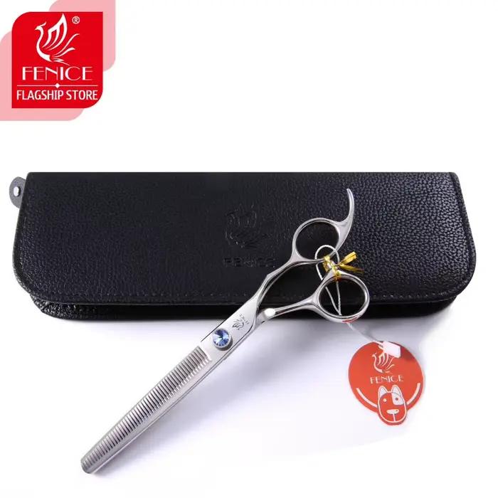 Fenice 7.0 7.5 pouces ciseaux amincissants professionnels pour animaux de compagnie japon 440c acier