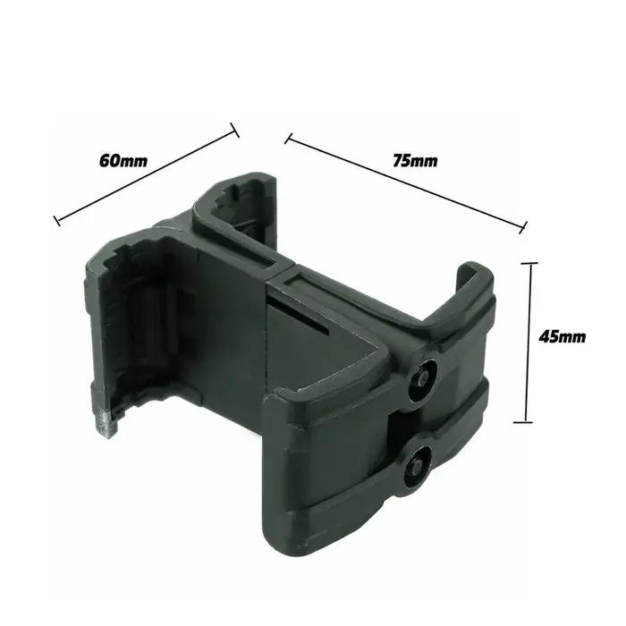 Coupleur magnétique tactique Double pince à maillons ABS