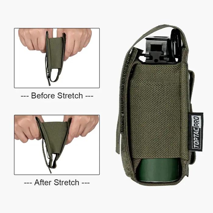 TOPTACPRO Tactical Flashbang Pouch Smoke Dummy Bag Modular MOLLE Bag 8502