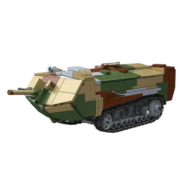 1017 pièces Blocs de construction Char lourd Saint-Chamond, Véhicule militaire classique de la Première Guerre mondiale, Briques de construction pour adultes, Cadeaux
