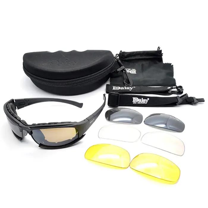 Lunettes tactiques polarisées, lunettes de tir airsoft, lunettes de randonnée en plein air, lunettes