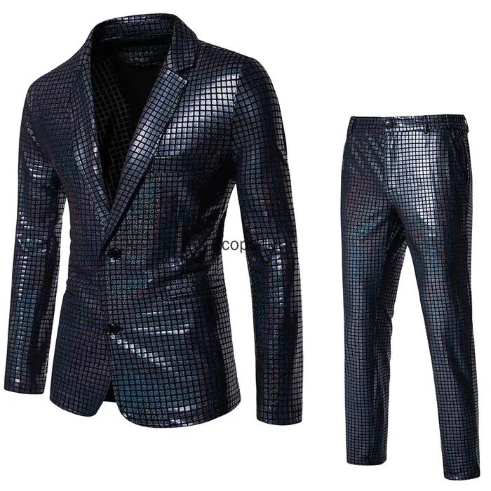 Costume de disco des années 70 pour homme